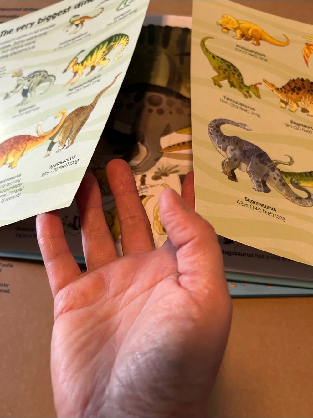 Usborne book of Big Animals and Big Dinosaurs
